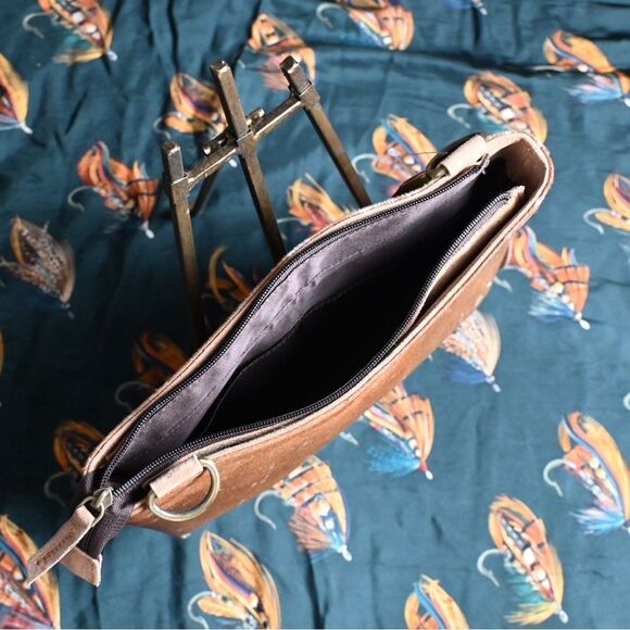 Showman Leather Crossbody Concealed Carry Bag with hair on cowhide - Picture 4 of 5